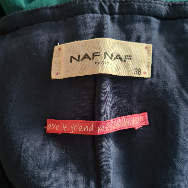 Summer - Blue strapless dress from NafNaf image indicator(3)