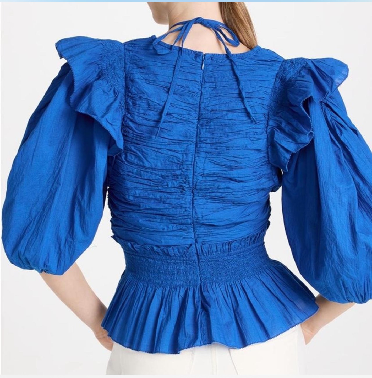 Sea New York Puff Sleeve Blouse Size XXS image indicator(2)