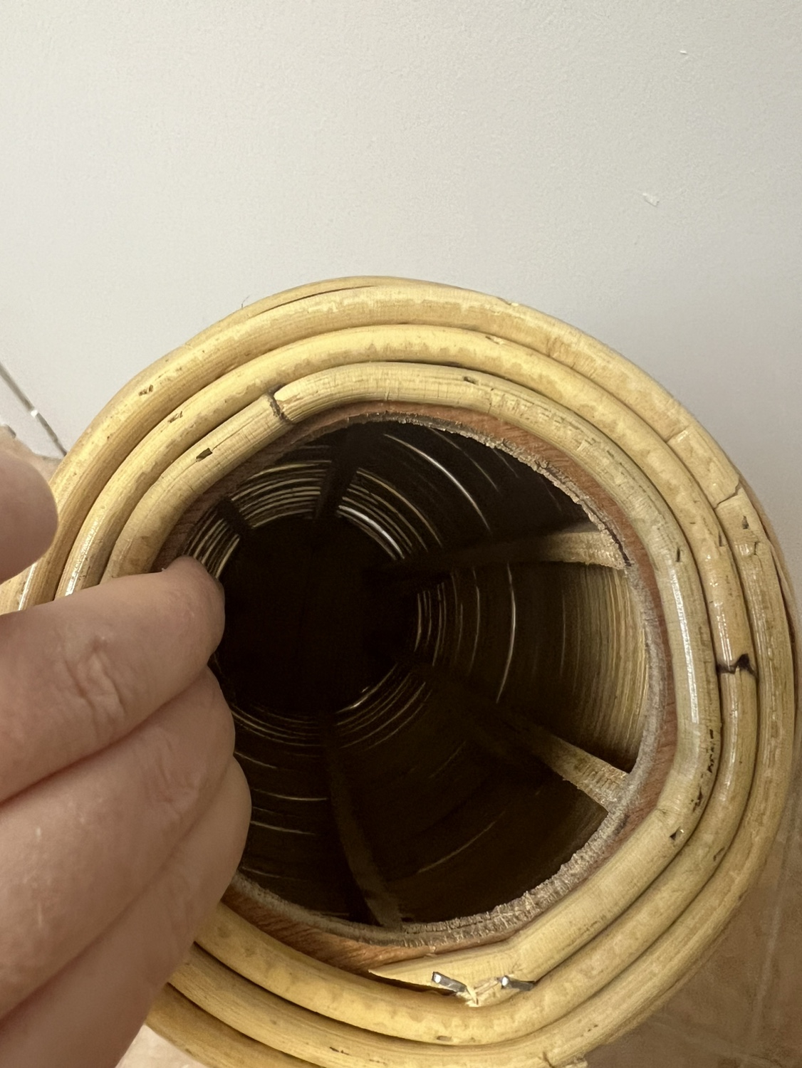 Set of Two Tall Rattan Vases - photo 5