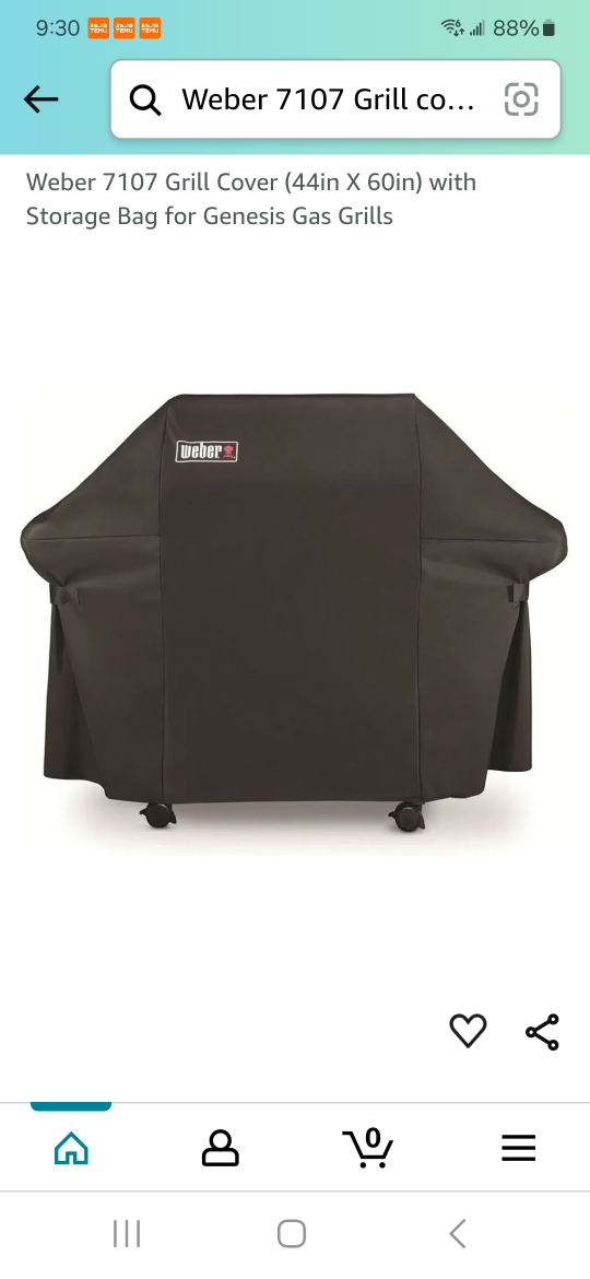 Weber 7107 Grill Cover thumbnail