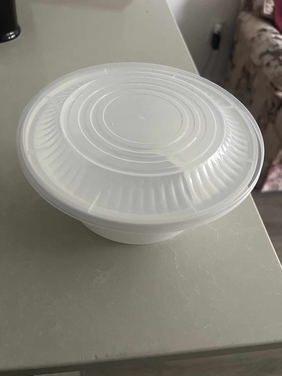 Large Plastic Bowl with Lid - 100pcs