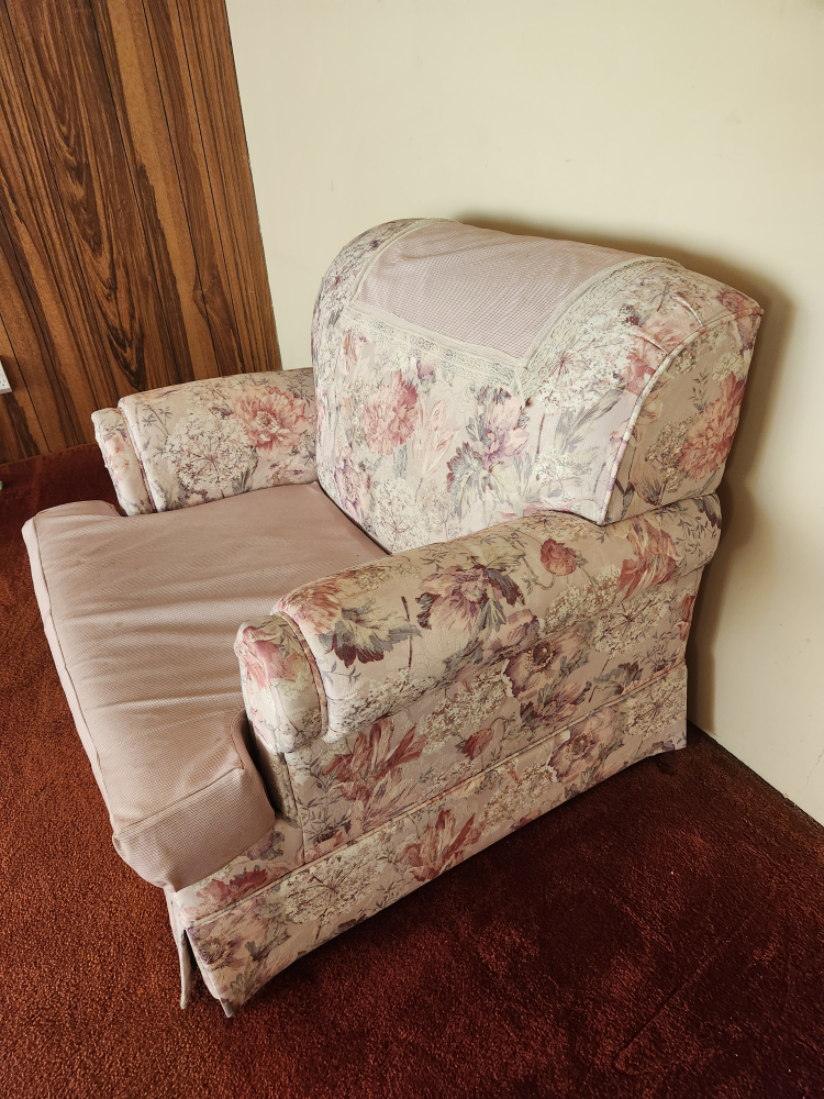 FREE FREE Sofa chair.  Plush. Comfortable. Great to relax in.
