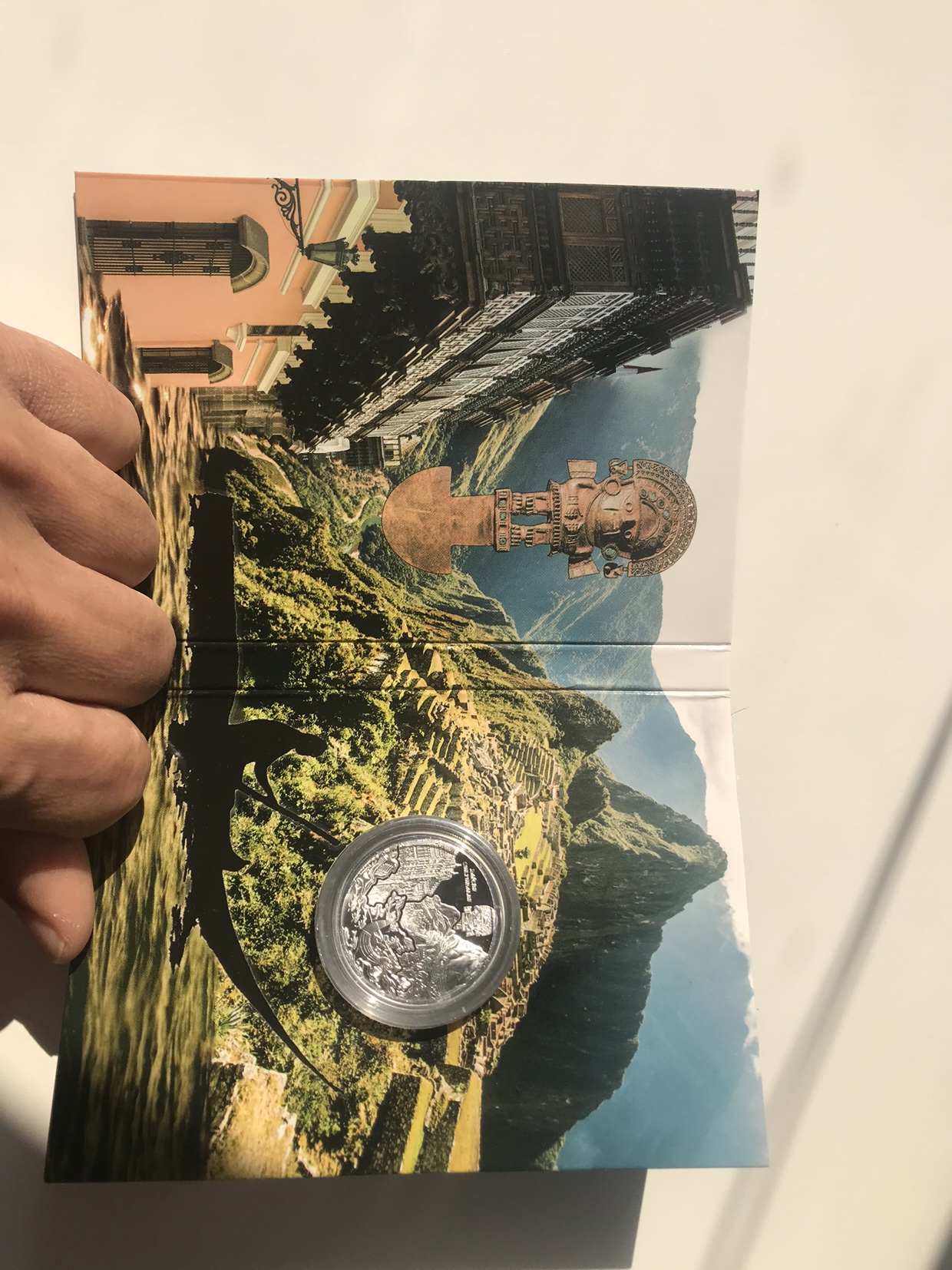 Silver coin Machu Picchu peru TUMI ultra ltd. Edition - photo 3