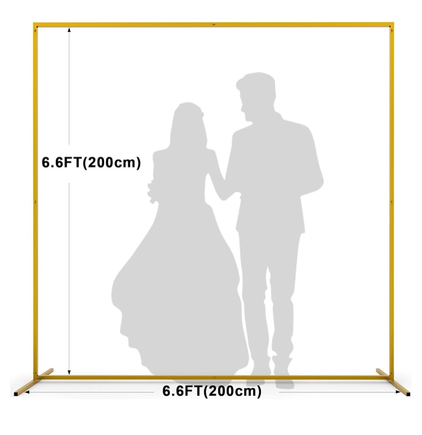 Gold Backdrop Stand / Wedding or Event Arch