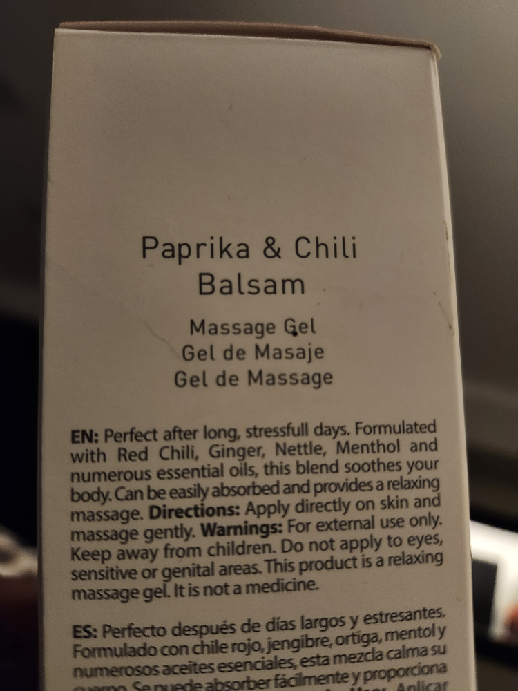 Dr. C. Tuna Paprika & Chilli Balsam Massage Gel 🥕 image indicator(2)