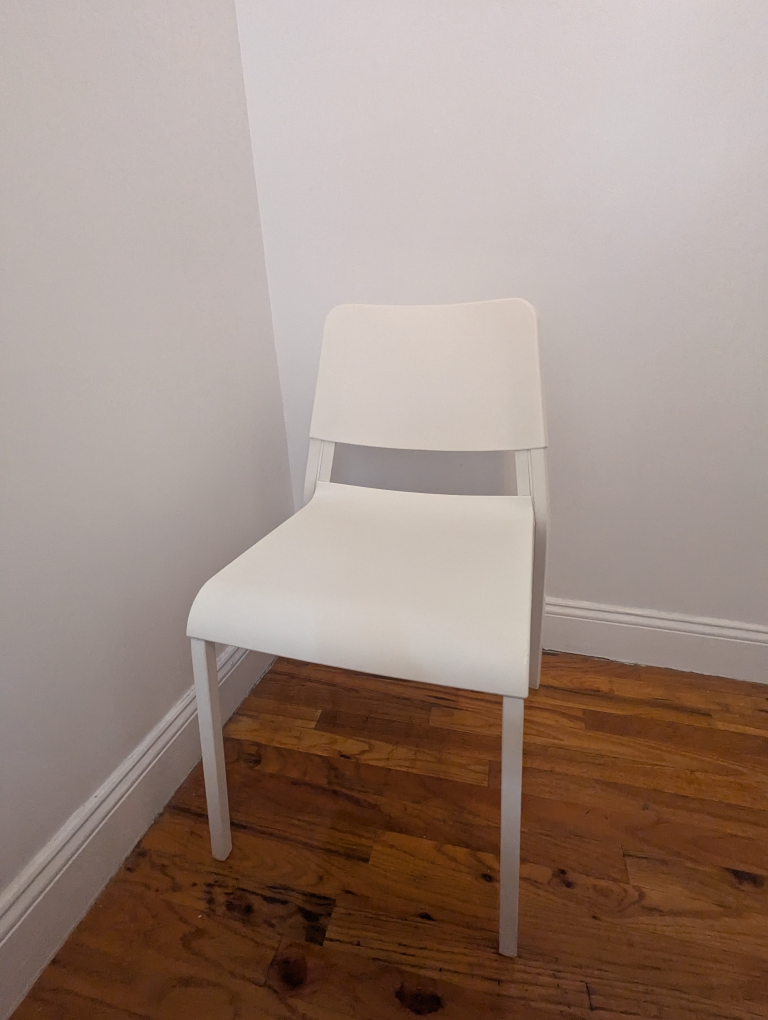 White Plastic Chair - photo 2