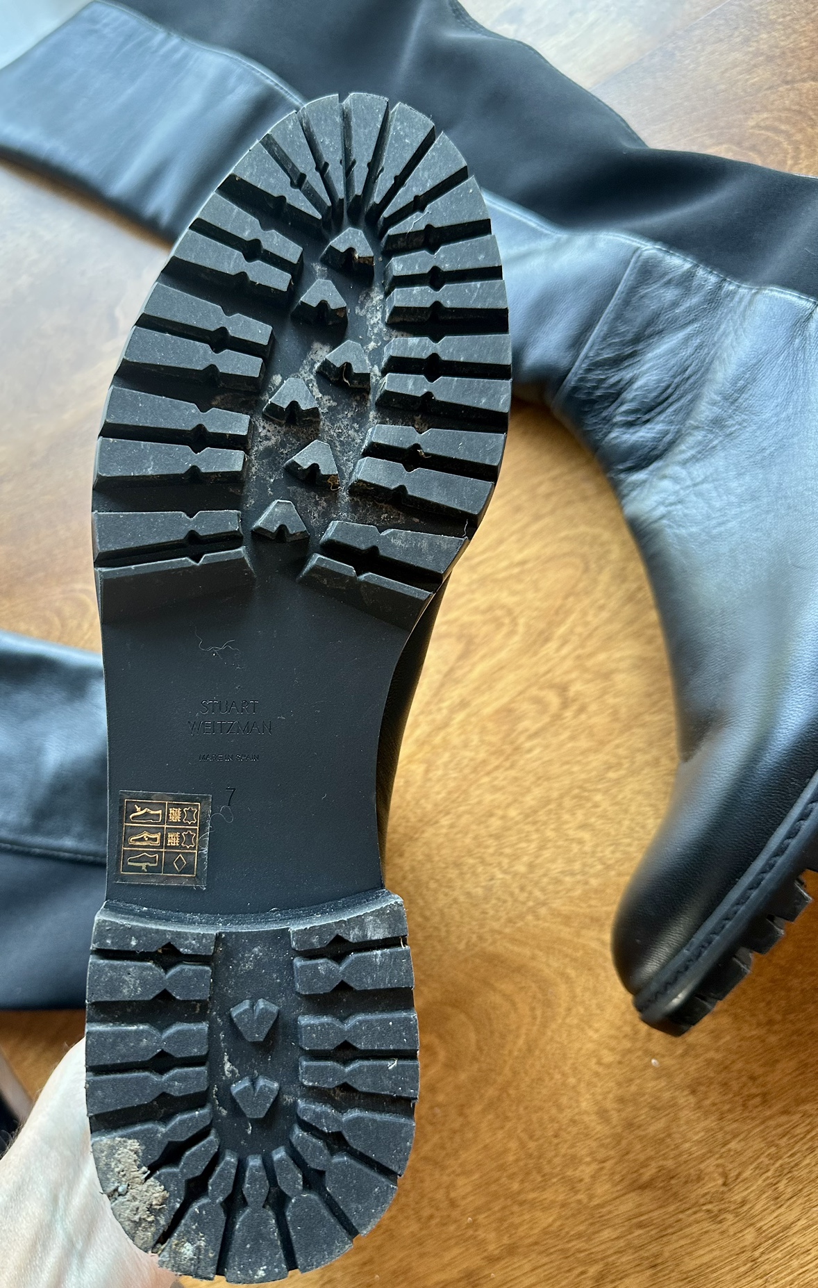 Stuart Weitzman Over the Knee Leather Boots image indicator(3)