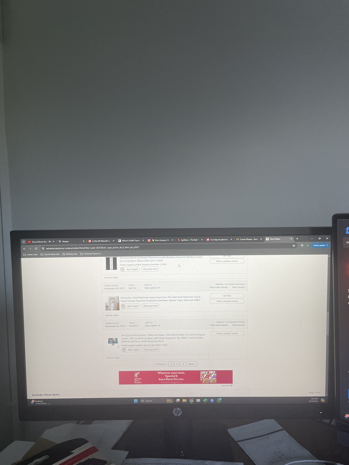 HP 23.8" Monitor (x2) - photo 2