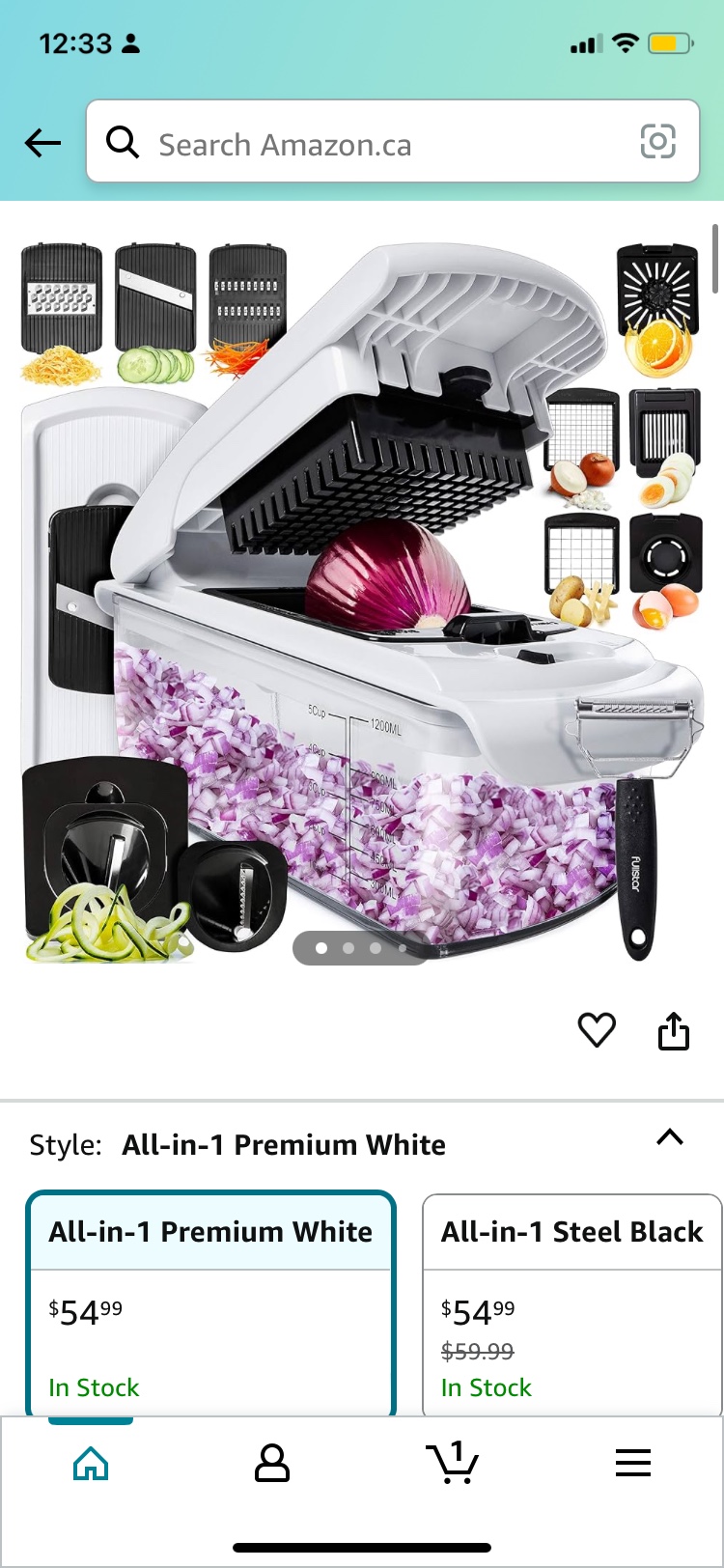 Brand New Fullstar 4 In 1 Chopper Plus thumbnail
