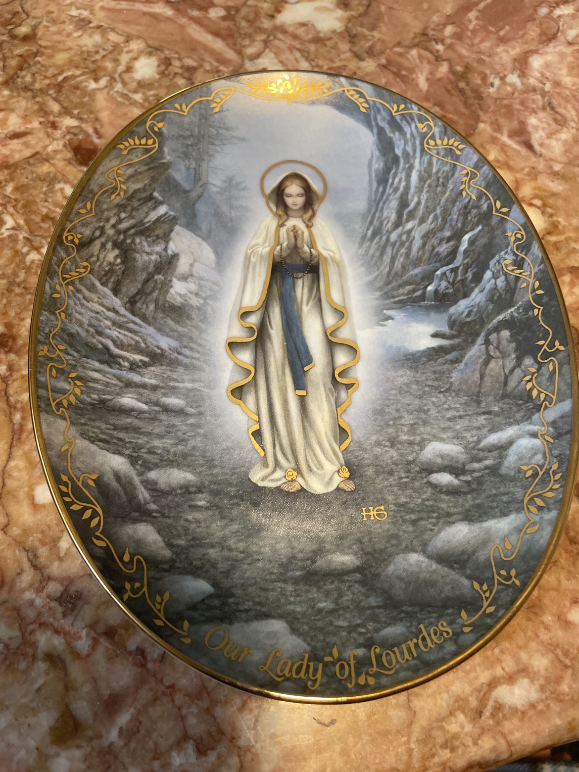 Our Lady of Lourdes Plate