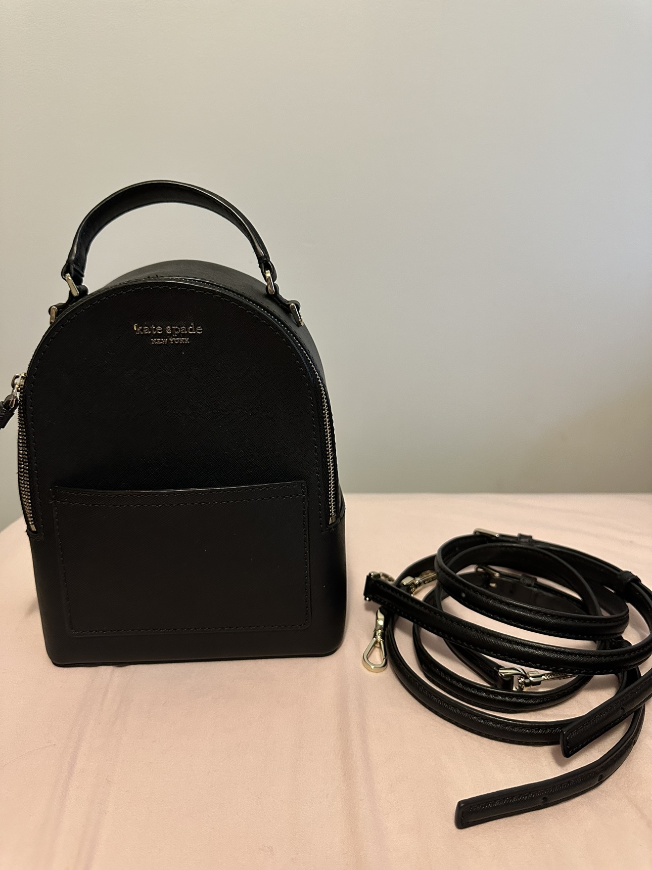 Kate Spade Black Mini Backpack