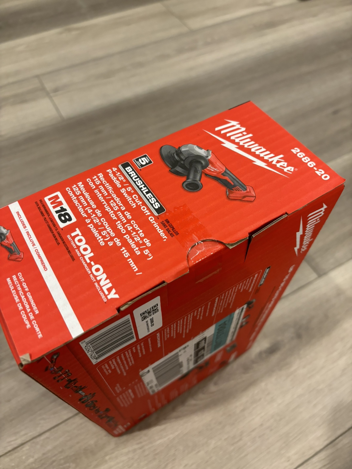 New Milwaukee M18 4-1/2" Cut-Off Grinder 2686-20
