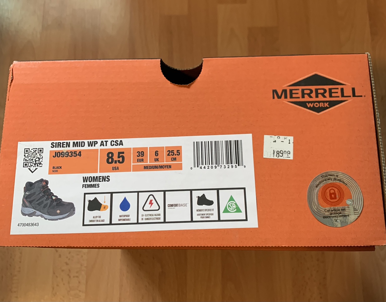 Womens Merrell Siren Mid WP Hiking Boots Size 8.5 - photo 4