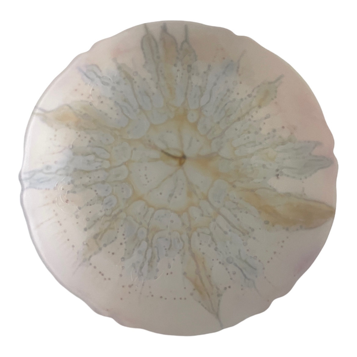 Vintage Hand Painted Al-Rama Glass Plate image indicator(2)