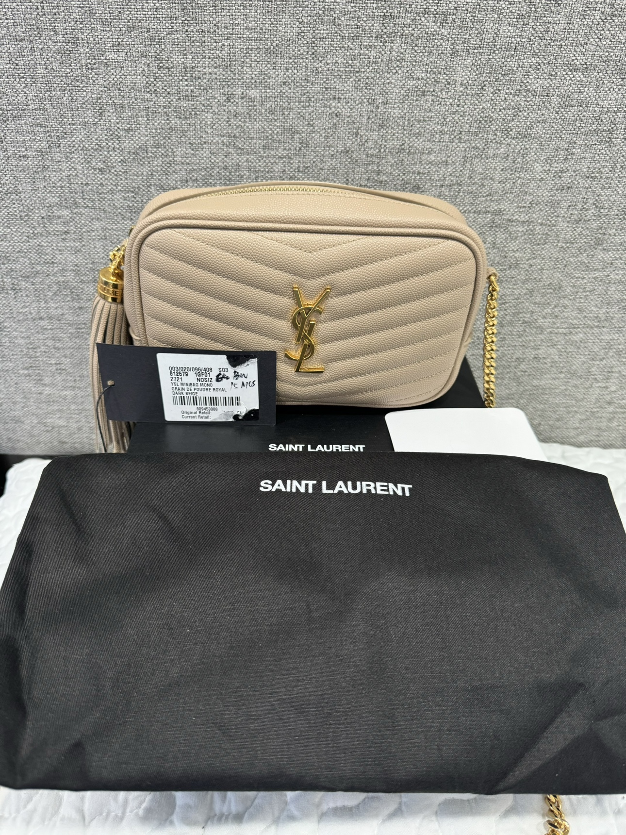 Authentic YSL lou camera bag