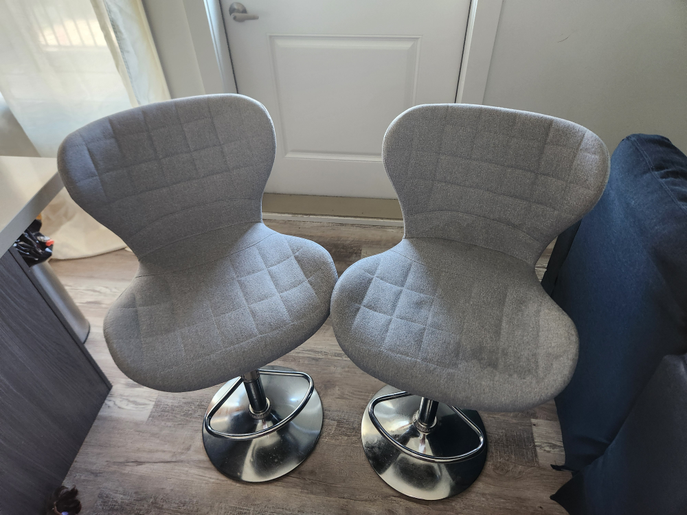 Grey Swivel Bar Stools - photo 3