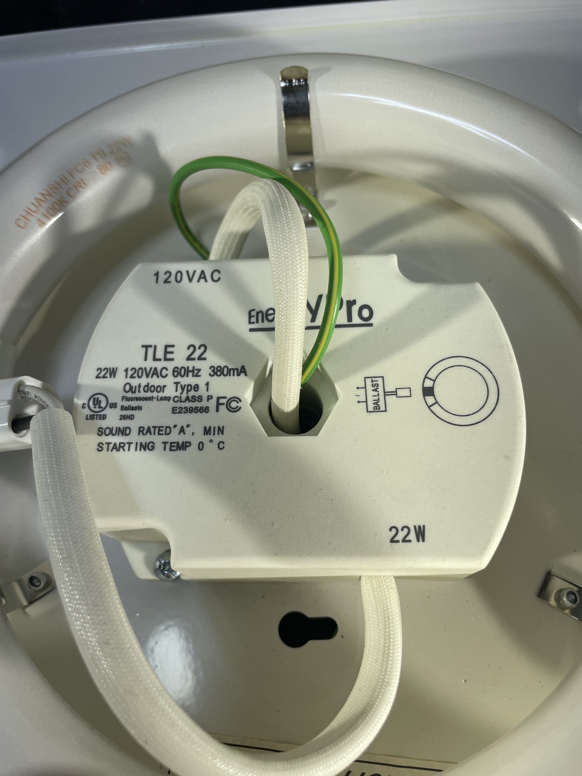 New square ceiling light 22 W energy pro - photo 3