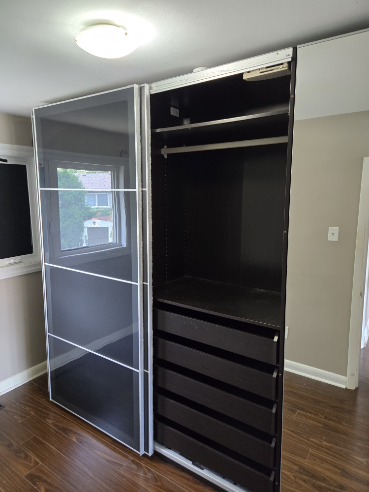 IKEA PAX SYSTEM WITH SLIDING  DOORS VERY GOOD CONDITON - photo 2