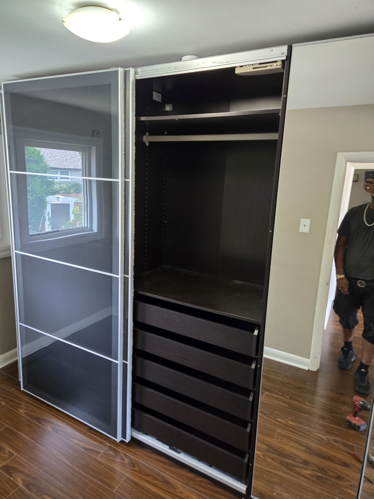 IKEA PAX SYSTEM WITH SLIDING  DOORS VERY GOOD CONDITON - photo 3