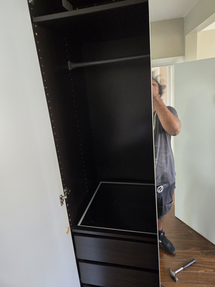 IKEA PAX SYSTEM WITH SLIDING  DOORS VERY GOOD CONDITON image indicator(5)