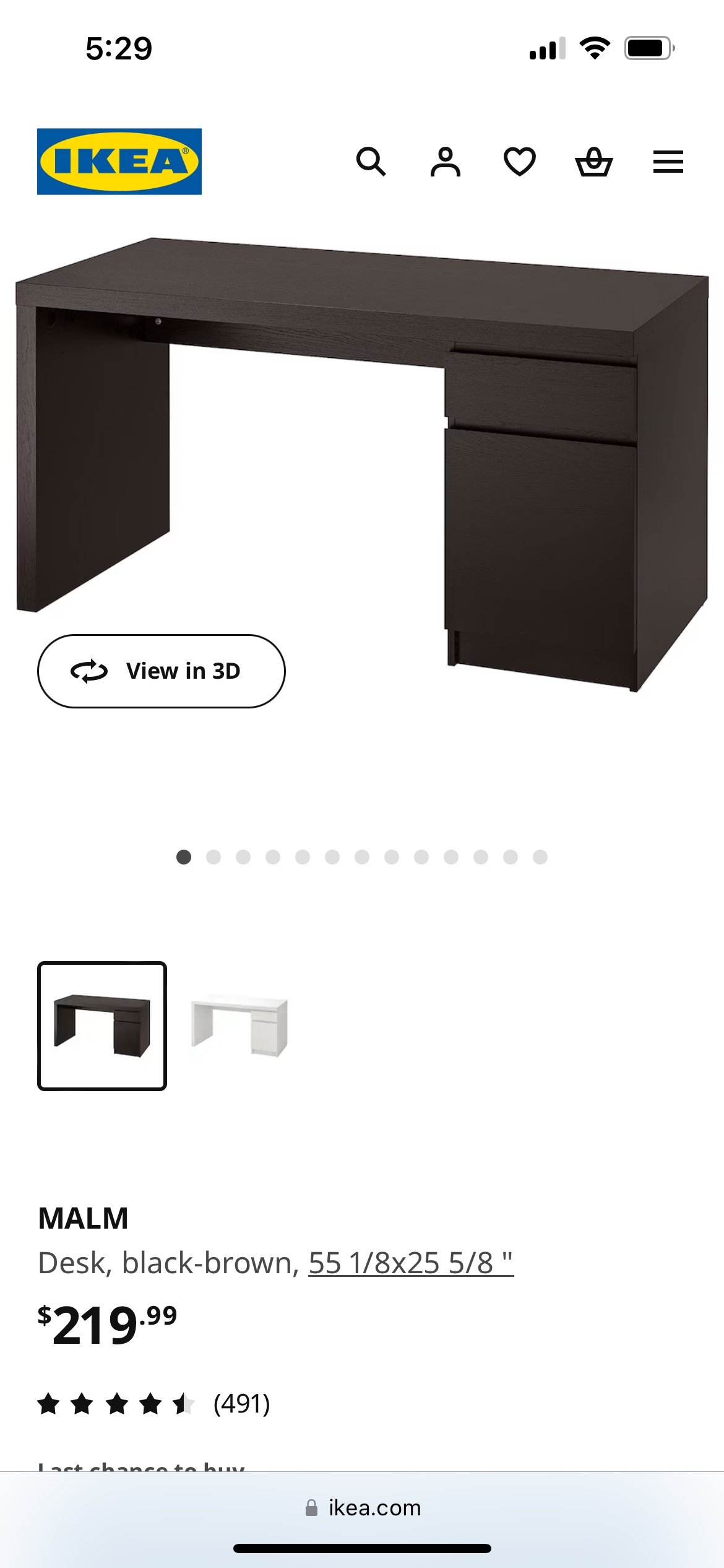 IKEA MALM Desk - photo 2