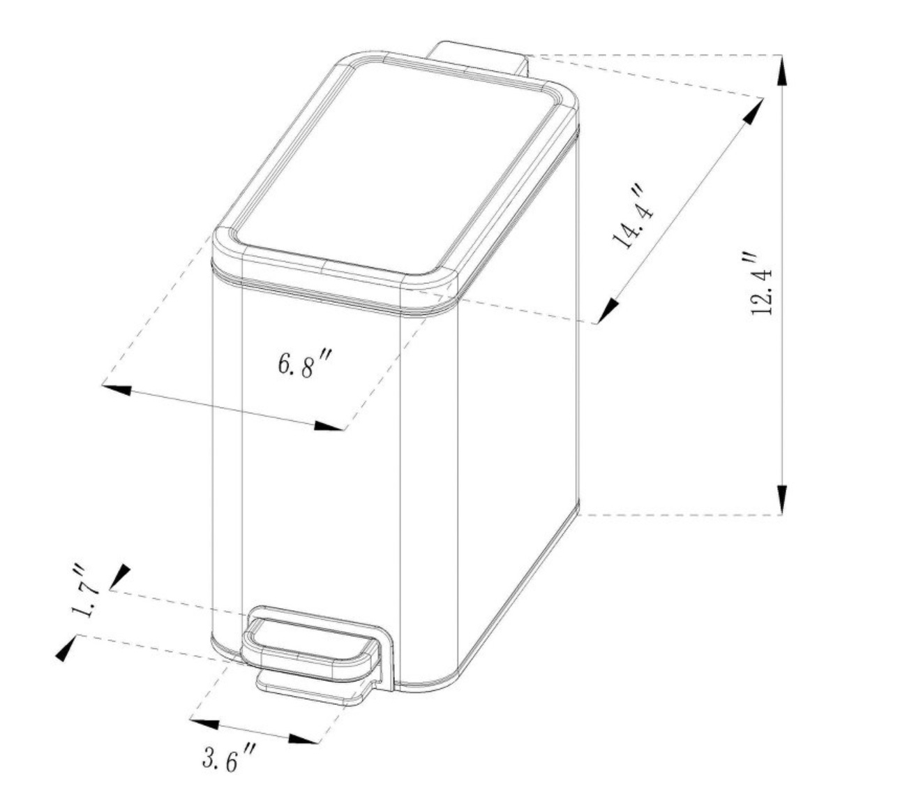 Stainless Trash Can - photo 4