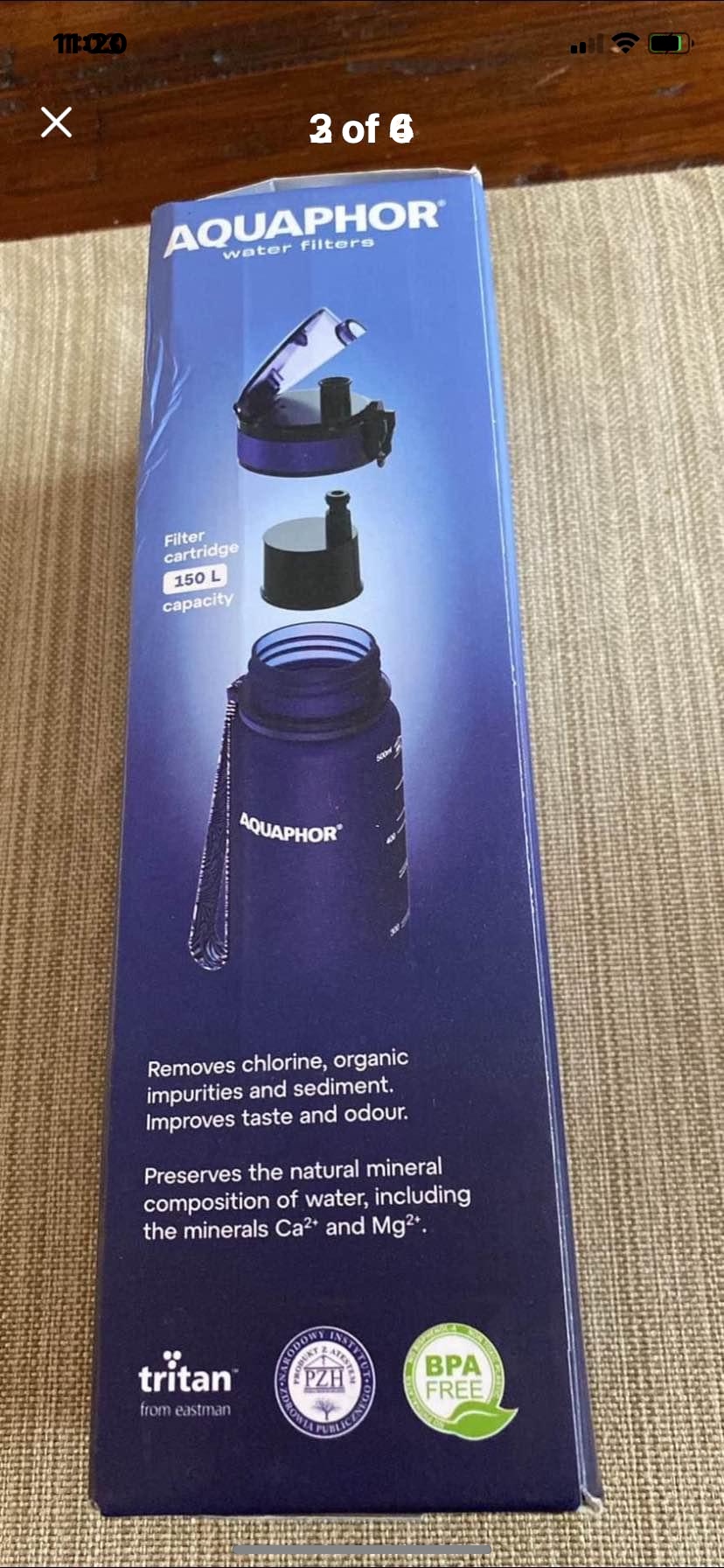 Aquaphor filtered water bottles-$15 ea or 2/$25 image indicator(3)