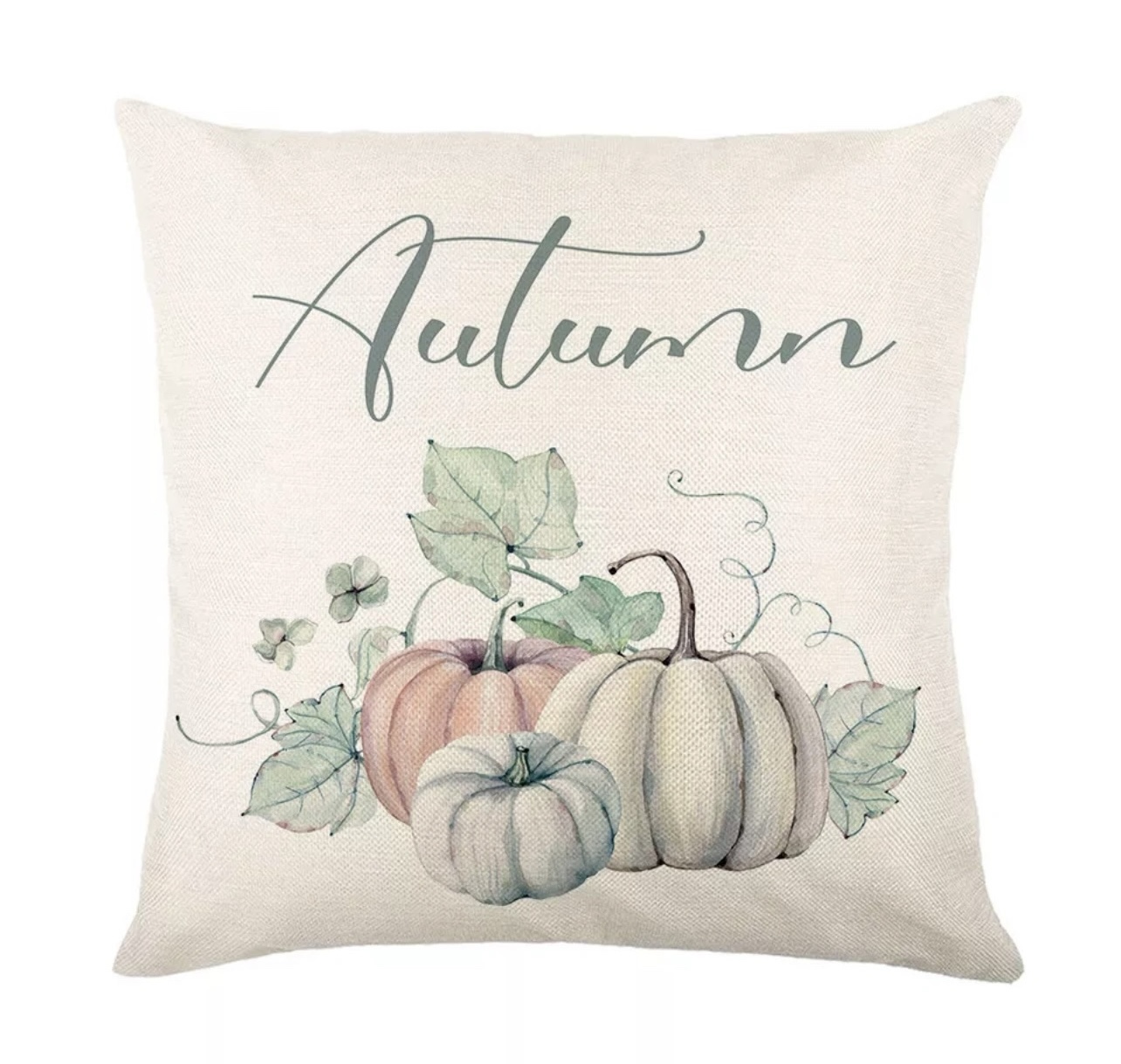Set of 4 Fall Pumpkin Pillow Covers, new - photo 2