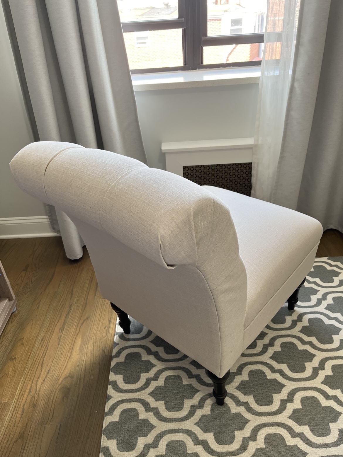 Beige Upholstered Accent Chair - photo 3