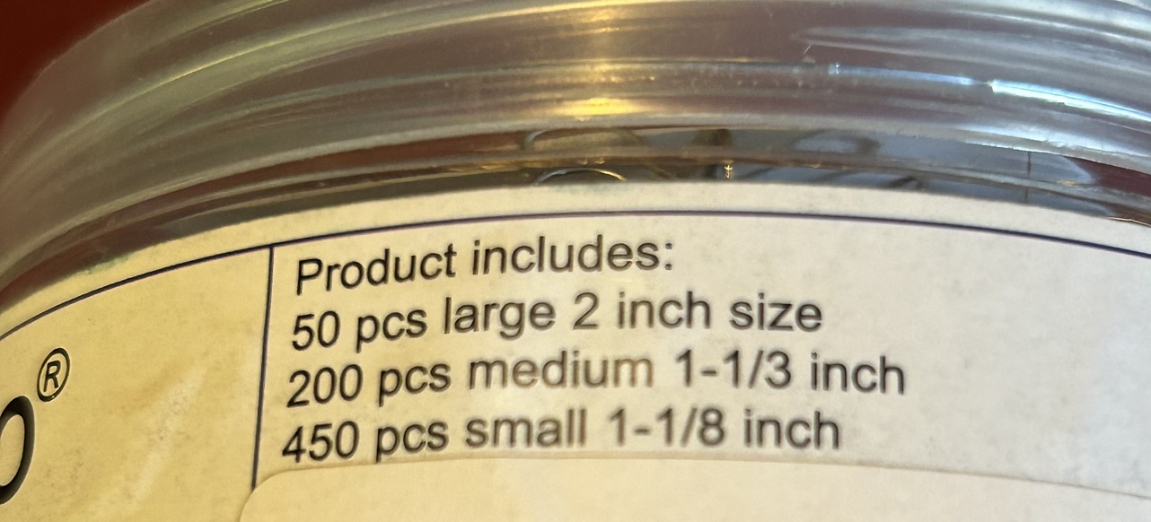 700 paper clips.  Assorted sizes, new - photo 3