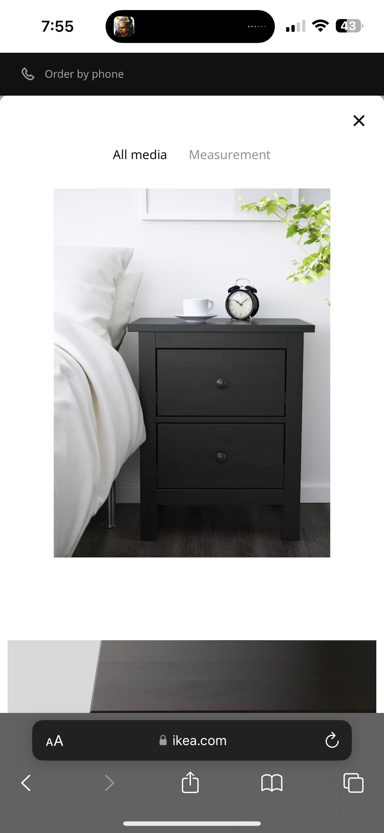 IKEA Hemnes Nightstand thumbnail