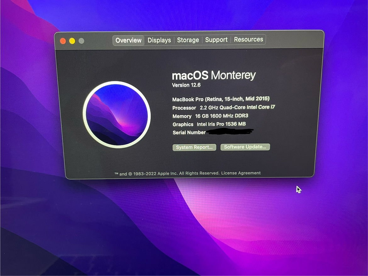 MacBook Pro Mid 2015 15inch - photo 4
