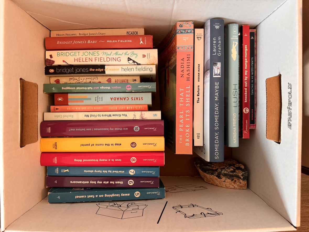 Assorted books & bookend