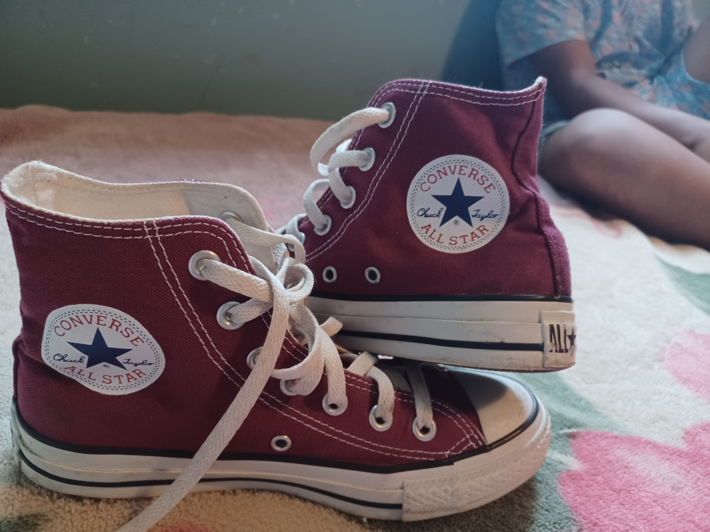Converse Burgundy High Top Sneakers - photo 2