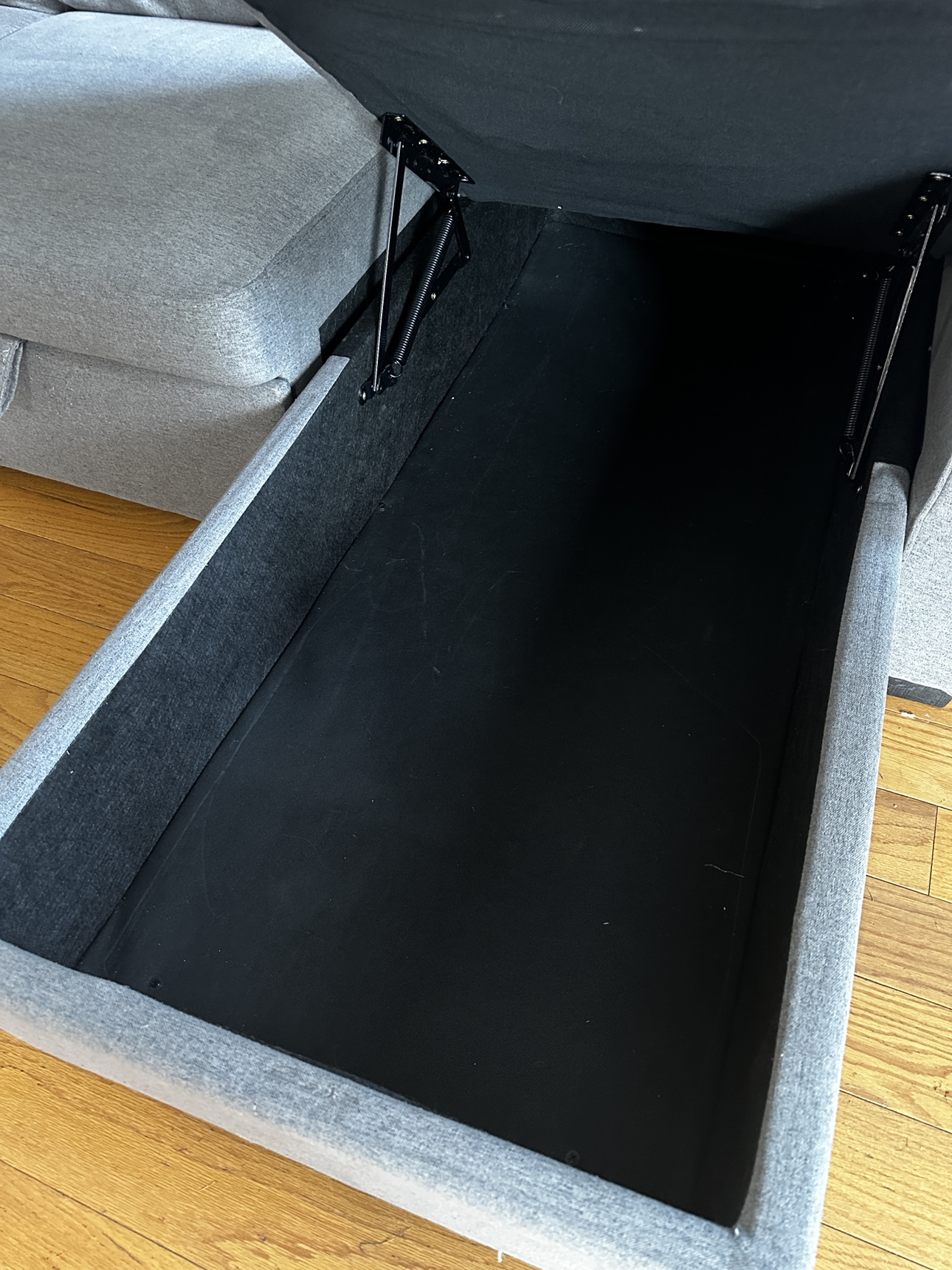 Grey Sleeper Sectional with Storage - photo 2