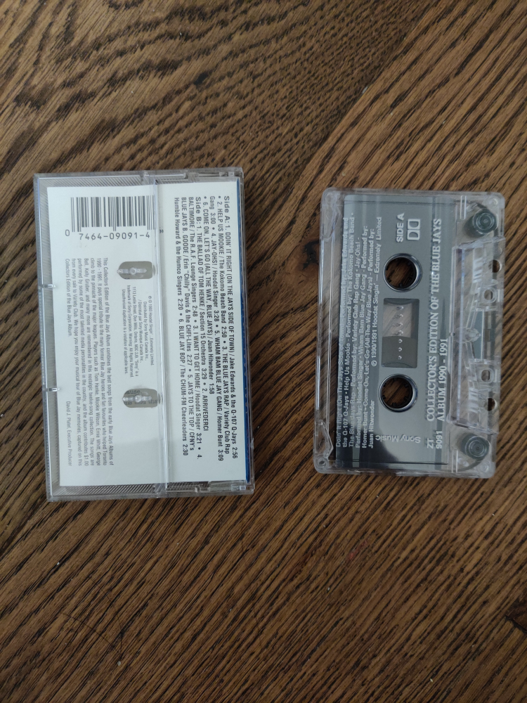 Blue Jays 1990-1991 Collectors Edition Cassette Tape image indicator(2)