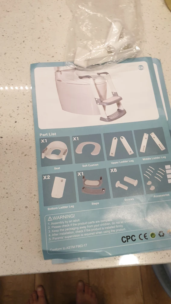 Toilet Training Seat with Steps - photo 3