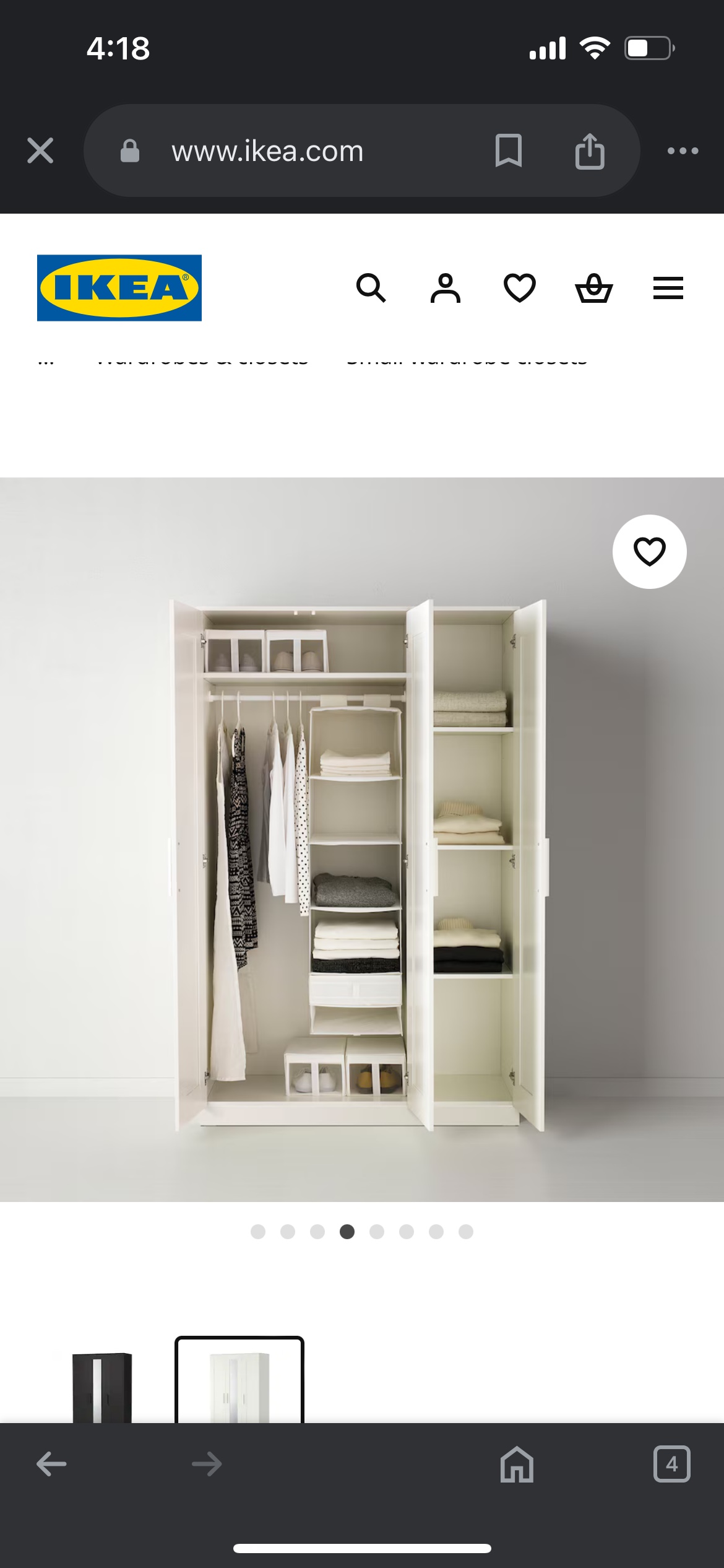 IKEA PAX Wardrobe with Mirror - photo 2