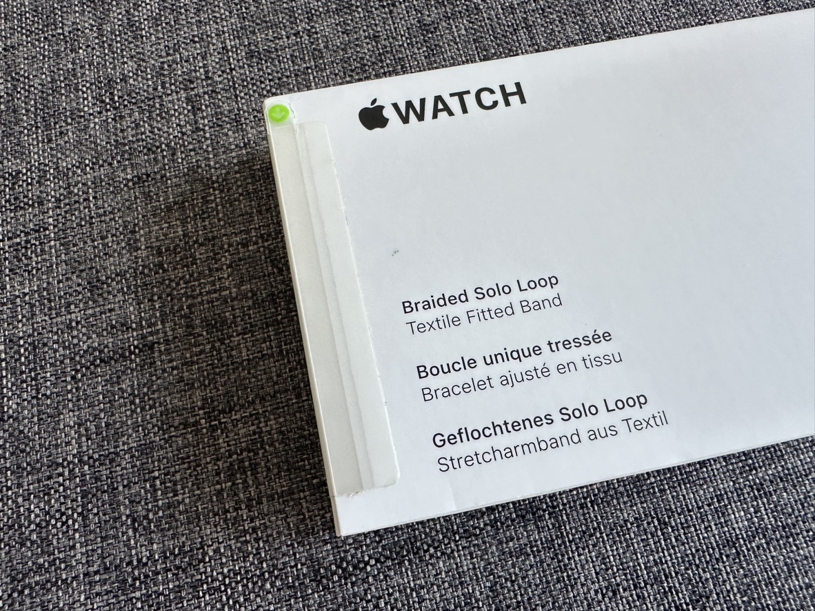Apple Watch 45mm Olive Braided Solo Loop Size 3 - photo 2