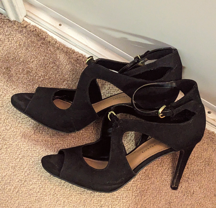 Black T-strap Heels $20 - photo 2