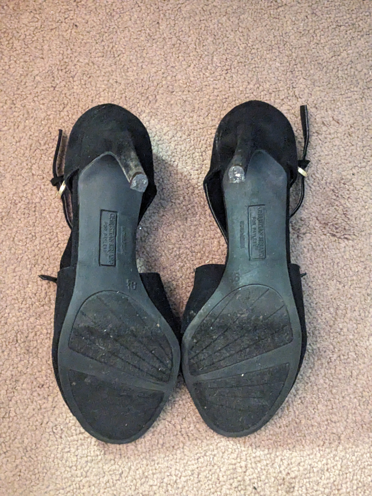 Black T-strap Heels $20 - photo 4