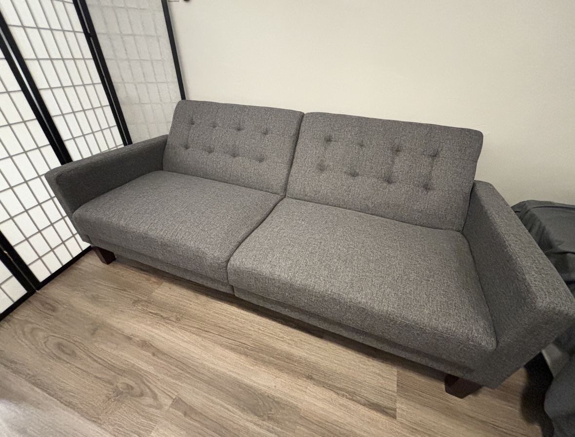 Gray Futon Sofa