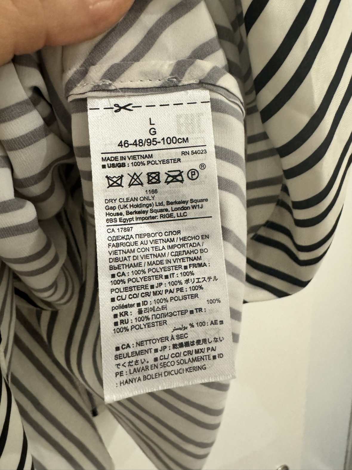 Banana Republic Striped Tank Top L image indicator(3)