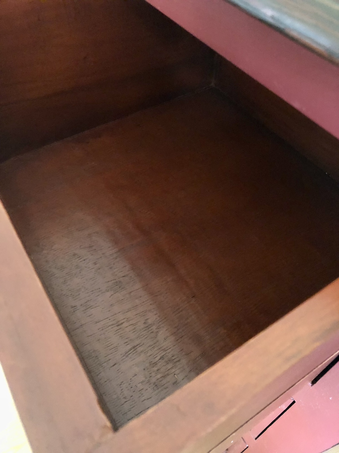 Red Wooden Chest of Drawers Dresser - photo 3