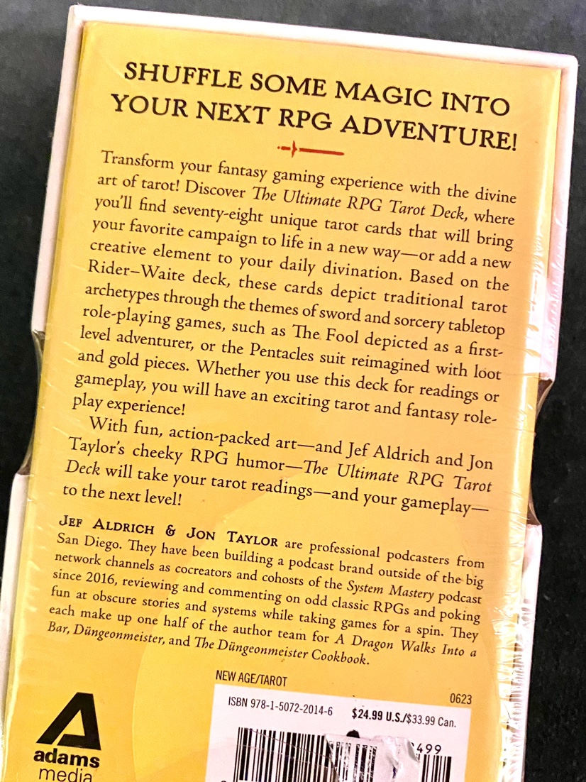 NIB Sealed The Ultimate RPG Tarot Deck Cards image indicator(2)