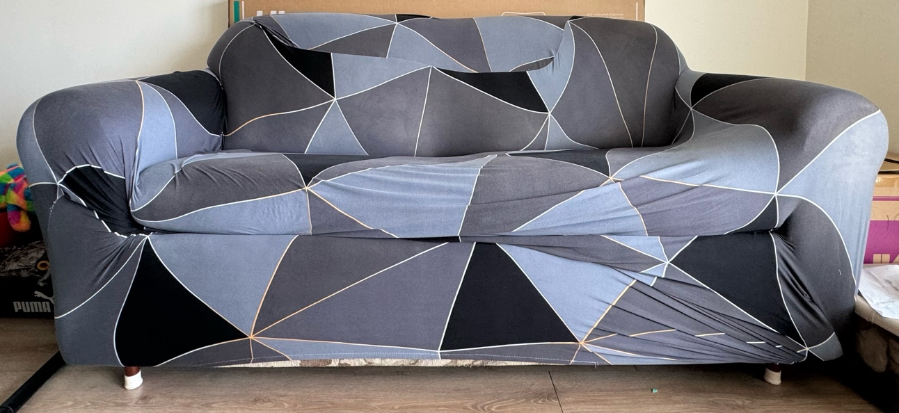 Sofa with sofa cover