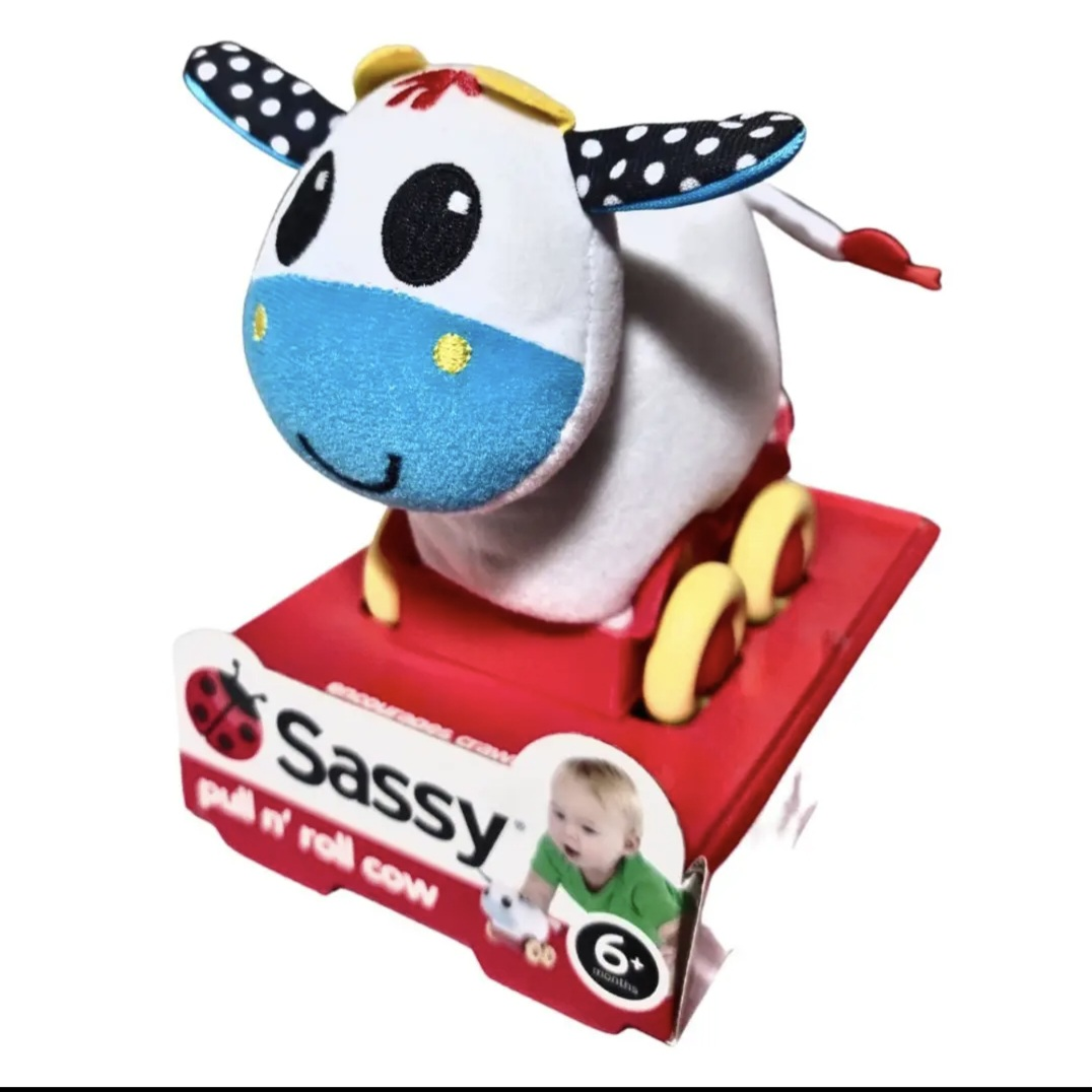 Sassy Kids Pull and Roll Cow Toy image indicator(2)