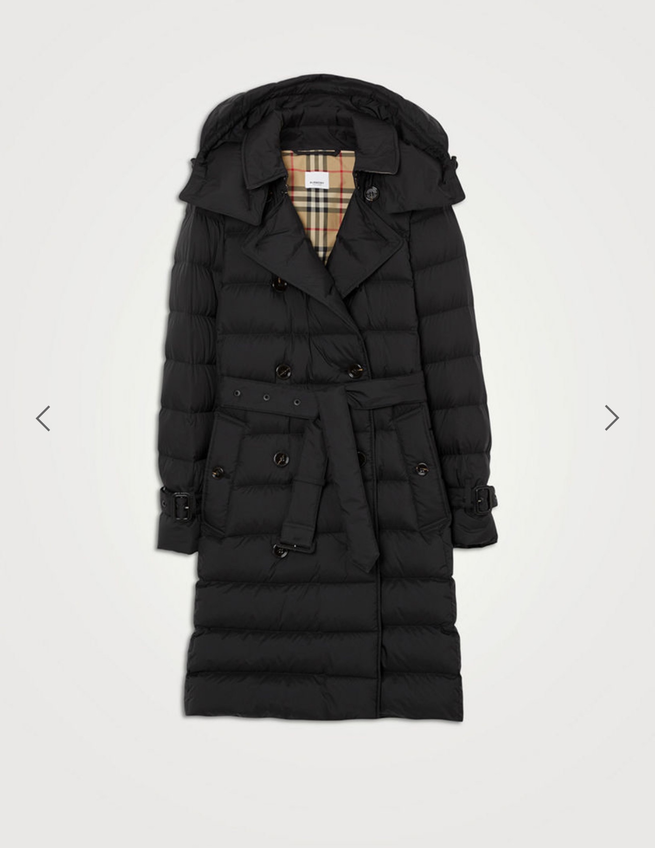 Burberry Mid-length Puffer Coat - Black (xxs size) - photo 4