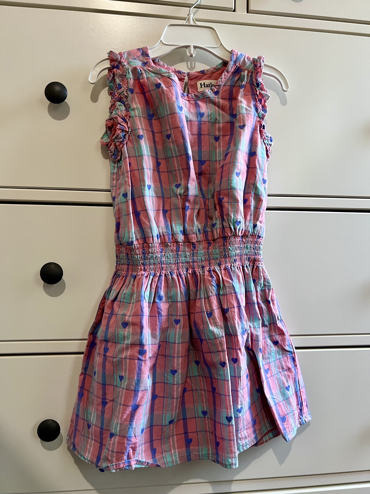 Hatley Pink and Blue Plaid Dress with Tulle