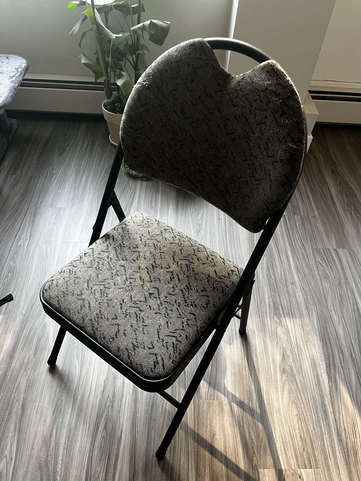 Two folding chairs